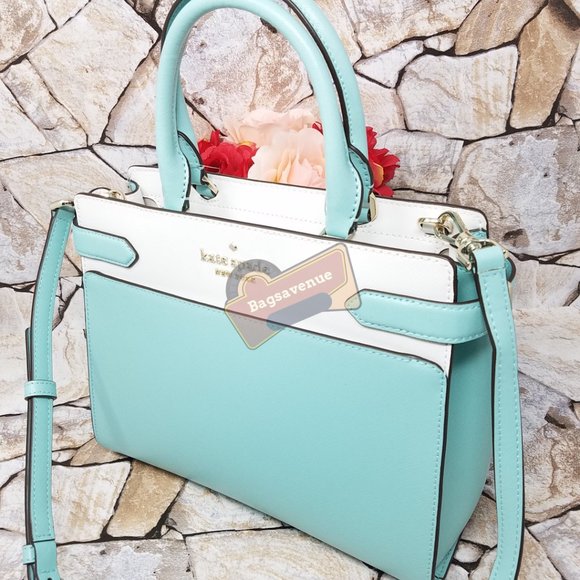 Medium Satchel Staci Poolside White Kate Spade - Picture 9 of 14